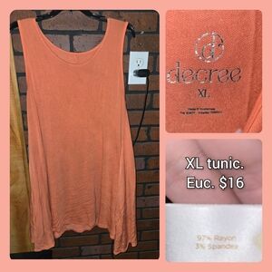 Decree Women's Vibrant Orange Tunic